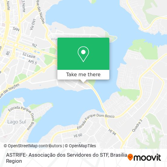 ASTRIFE- Associação dos Servidores do STF map