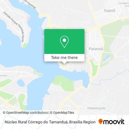 Núcleo Rural Córrego do Tamanduá map