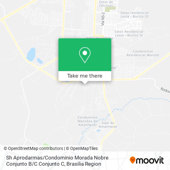 Mapa Sh Aprodarmas / Condomínio Morada Nobre Conjunto B / C Conjunto C