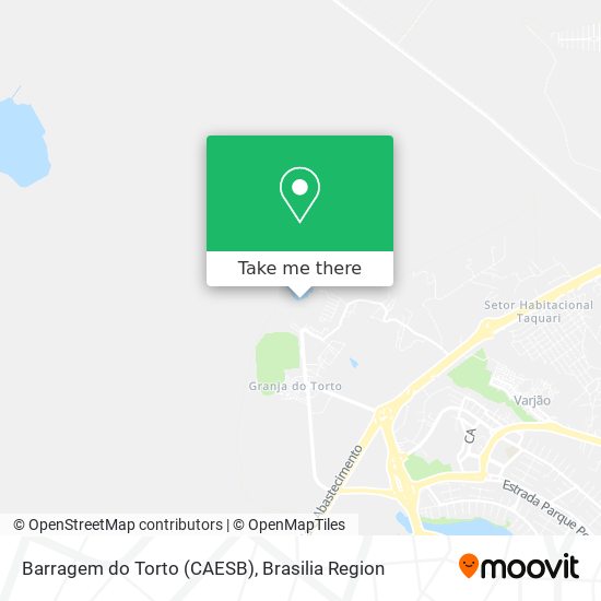 Barragem do Torto (CAESB) map