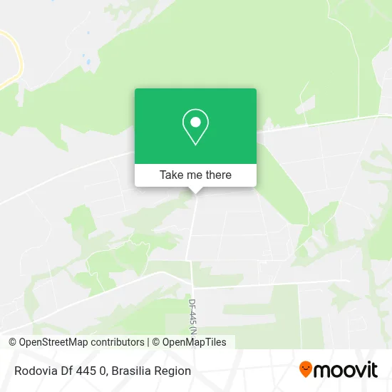 Rodovia Df 445 0 map