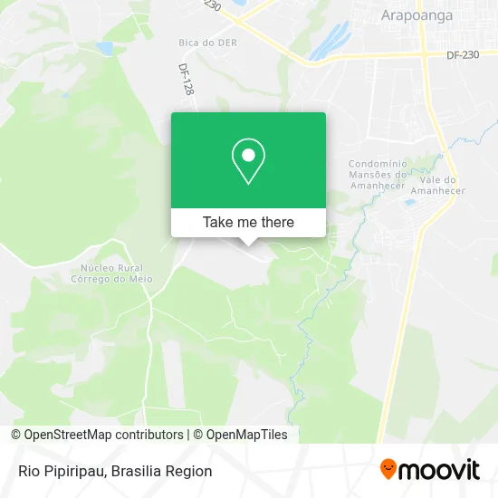 Rio Pipiripau map