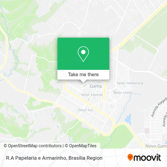 R.A Papelaria e Armarinho map