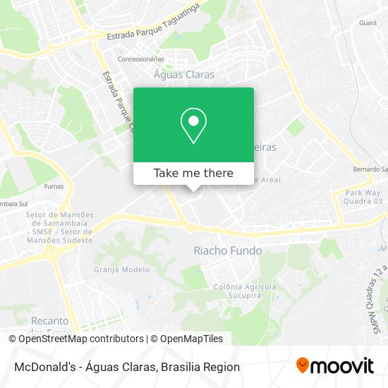 McDonald's - Águas Claras map