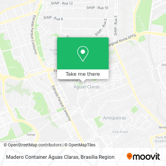 Madero Container Águas Claras map