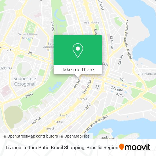 Livraria Leitura Patio Brasil Shopping map