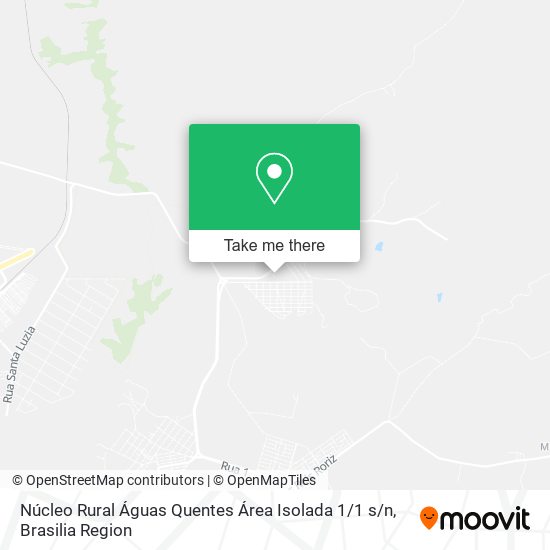 Núcleo Rural Águas Quentes Área Isolada 1 / 1 s / n map