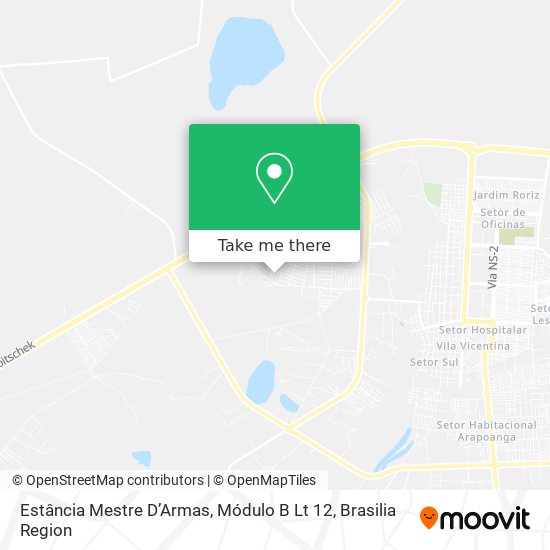 Estância Mestre D’Armas, Módulo B Lt 12 map