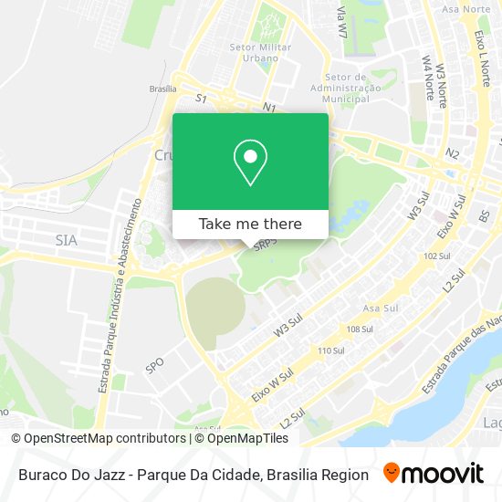 Buraco Do Jazz - Parque Da Cidade map