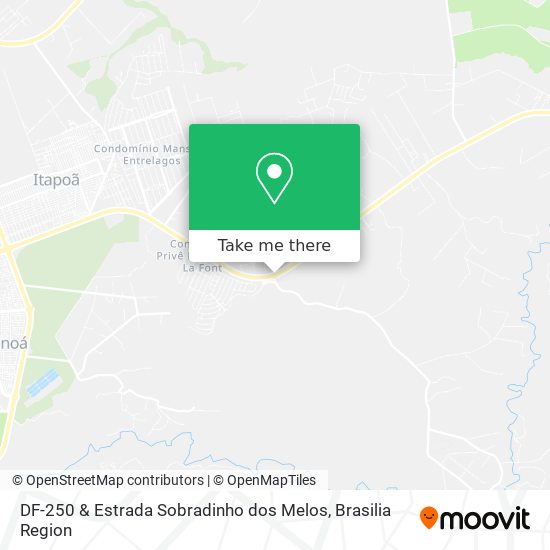 DF-250 & Estrada Sobradinho dos Melos map