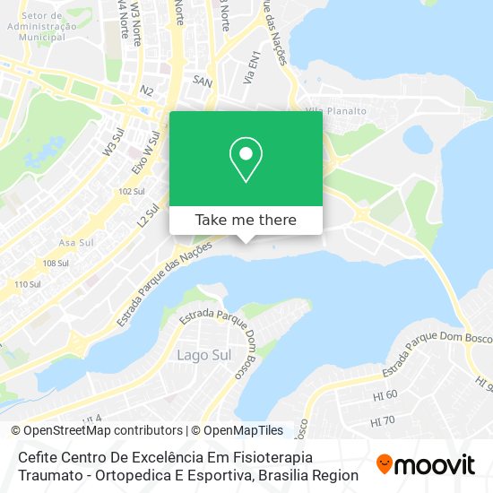 Cefite Centro De Excelência Em Fisioterapia Traumato - Ortopedica E Esportiva map