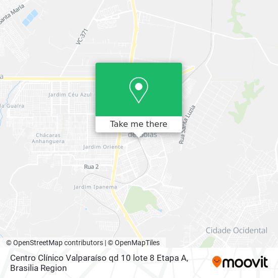 Centro Clínico Valparaíso qd 10 lote 8 Etapa A map