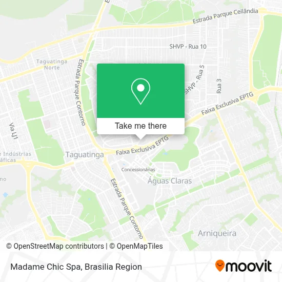 Madame Chic Spa map