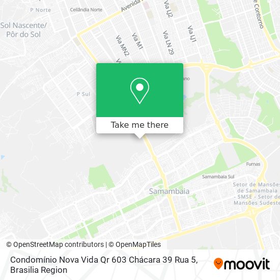 Condomínio Nova Vida Qr 603 Chácara 39 Rua 5 map