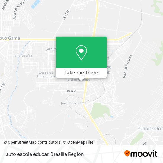 Mapa auto escola educar