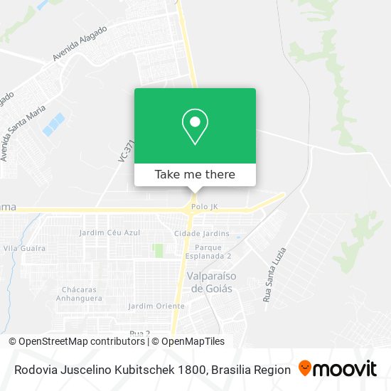 Rodovia Juscelino Kubitschek 1800 map