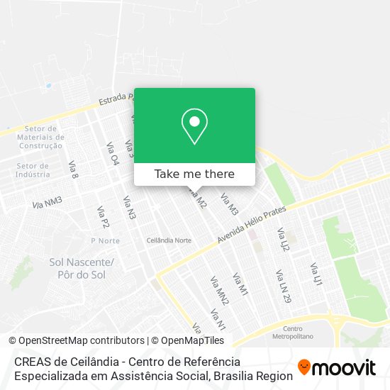 CREAS de Ceilândia - Centro de Referência Especializada em Assistência Social map