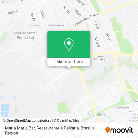 Mapa Maria Maria Bar, Restaurante e Peixaria