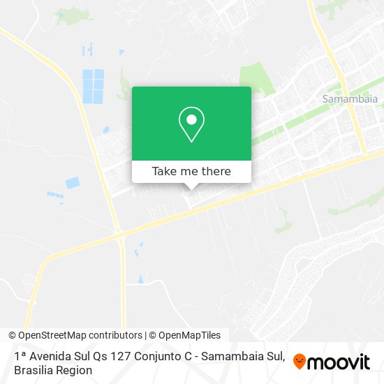 1ª Avenida Sul Qs 127 Conjunto C - Samambaia Sul map