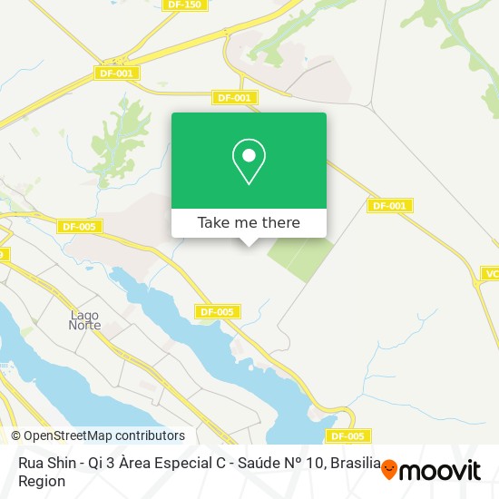 Rua Shin - Qi 3 Àrea Especial C - Saúde Nº 10 map