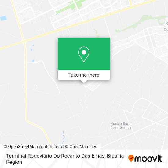 Terminal Rodoviário Do Recanto Das Emas map