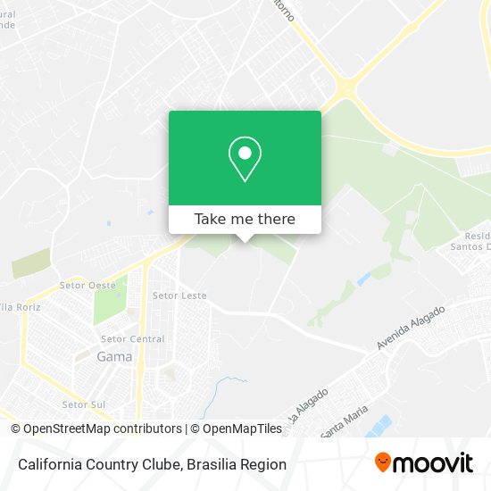 California Country Clube map