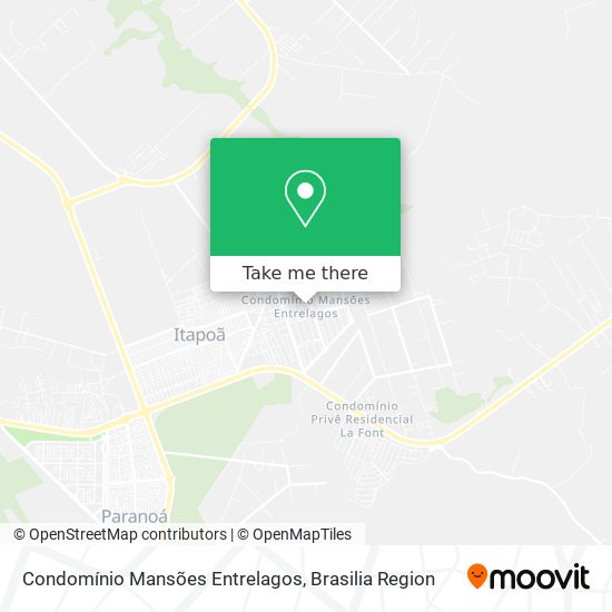 Condomínio Mansões Entrelagos map