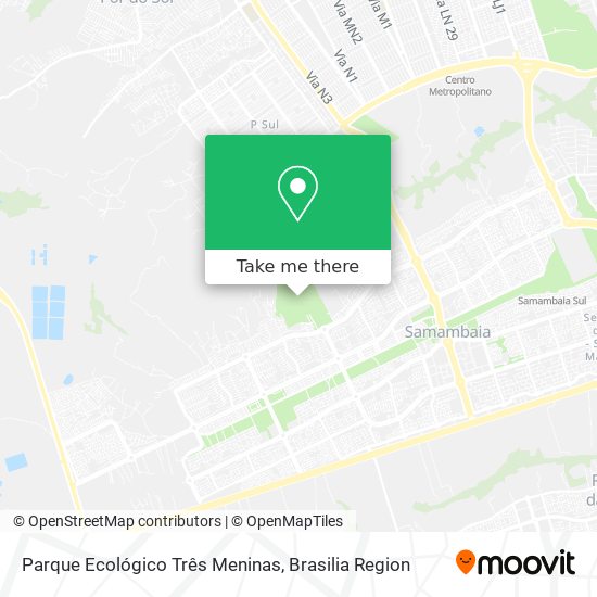 Parque Ecológico Três Meninas map