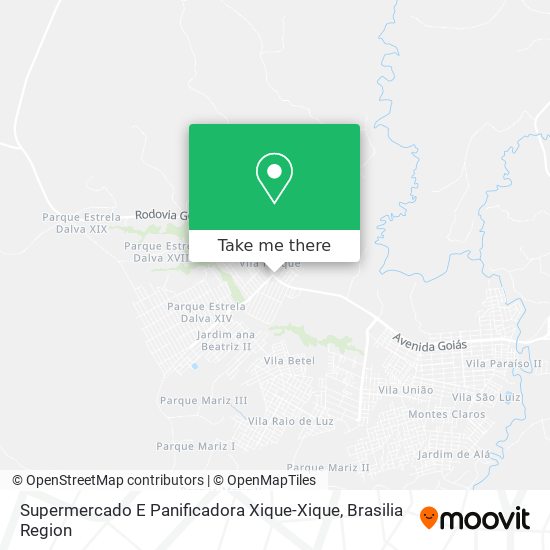 Supermercado E Panificadora Xique-Xique map