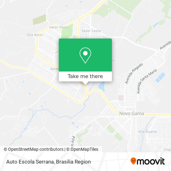 Auto Escola Serrana map