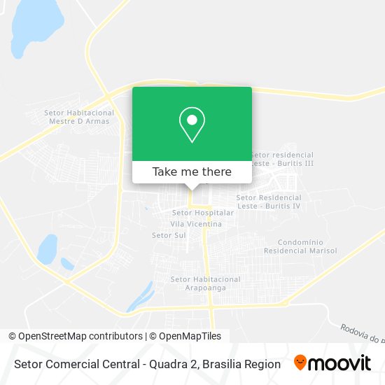 Setor Comercial Central - Quadra 2 map