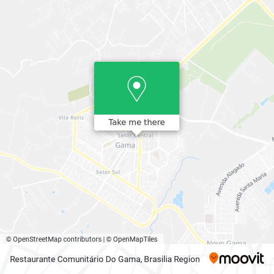 Restaurante Comunitário Do Gama map