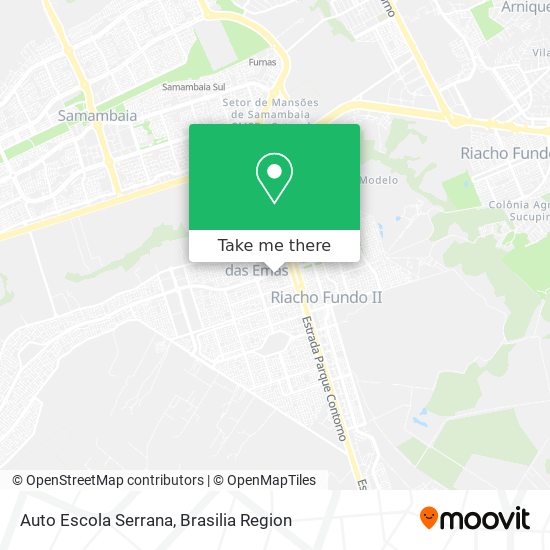 Auto Escola Serrana map