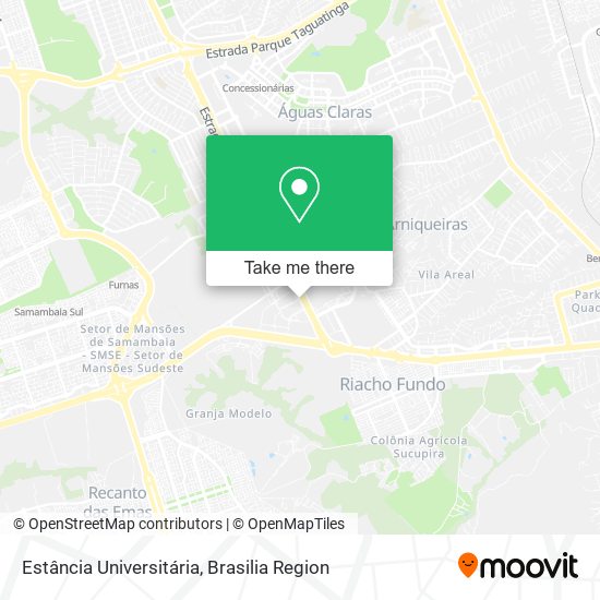 Estância Universitária map