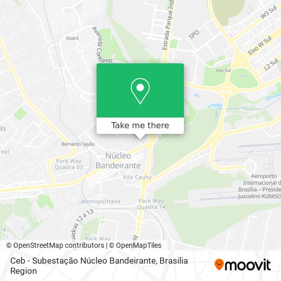 Ceb - Subestação Núcleo Bandeirante map
