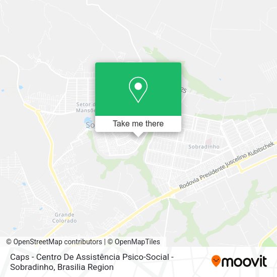 Caps - Centro De Assistência Psico-Social - Sobradinho map