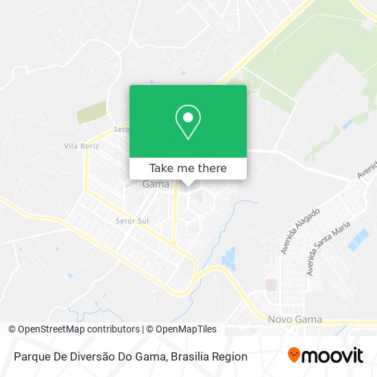 Parque De Diversão Do Gama map