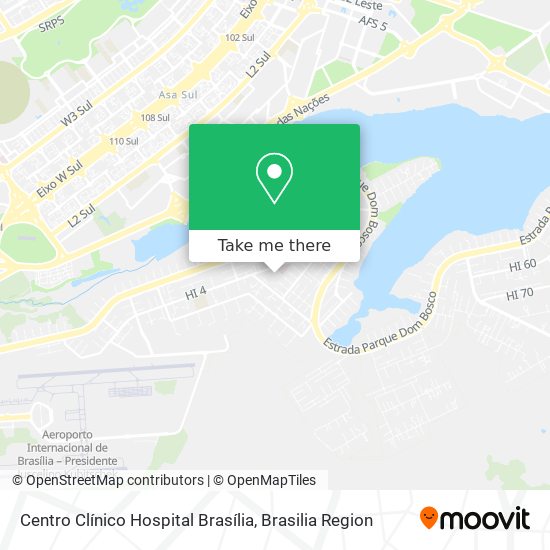 Centro Clínico Hospital Brasília map