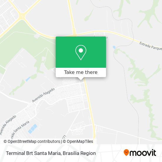 Terminal Brt Santa Maria map