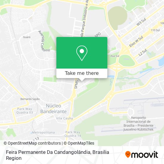 Feira Permanente Da Candangolândia map