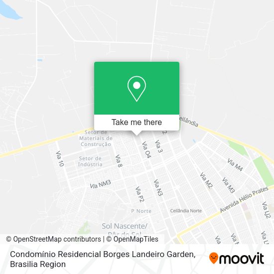 Condomínio Residencial Borges Landeiro Garden map