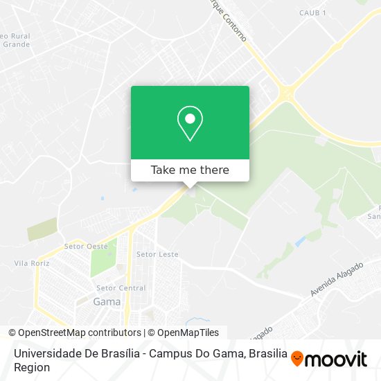 Mapa Universidade De Brasília - Campus Do Gama