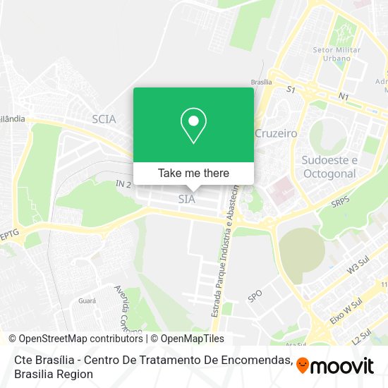 Cte Brasília - Centro De Tratamento De Encomendas map