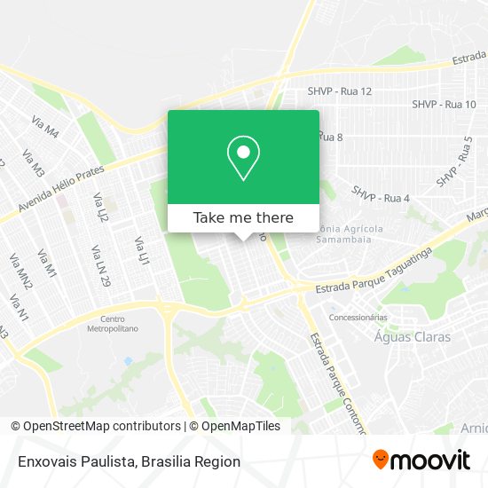 Enxovais Paulista map