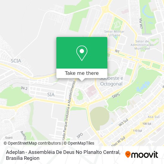 Mapa Adeplan - Assembléia De Deus No Planalto Central