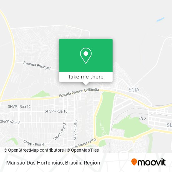 Mansão Das Hortênsias map