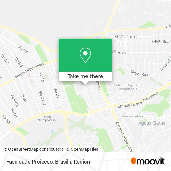 Mapa Faculdade Projeção