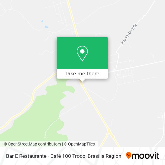 Bar E Restaurante - Café 100 Troco map