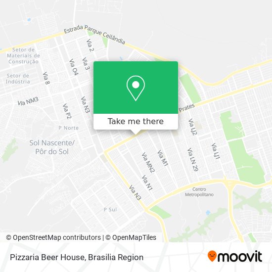 Mapa Pizzaria Beer House