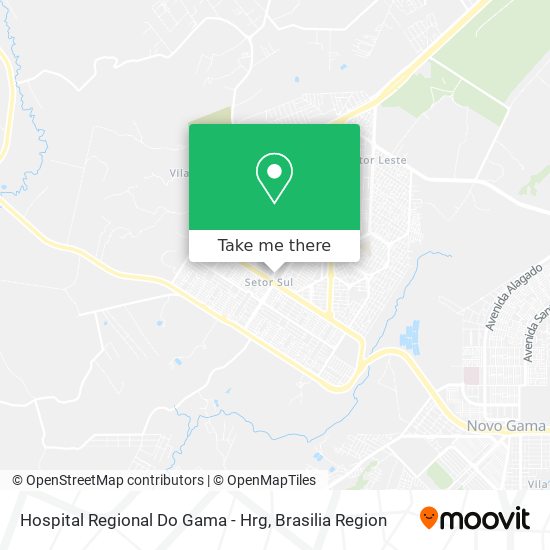 Hospital Regional Do Gama - Hrg map